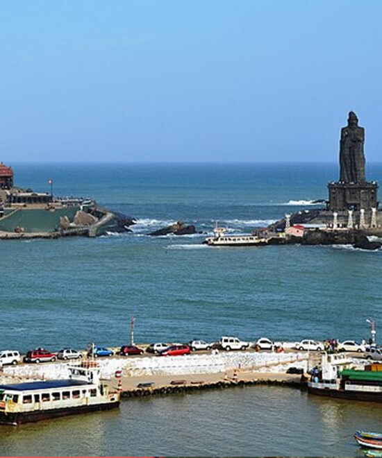 5 Nights / 6 Days: Cochin – Alleppey – Kovalam – Kanyakumari (Backwaters & Coastal Beach Experience)